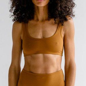 Wide Strap Bra - Toffee